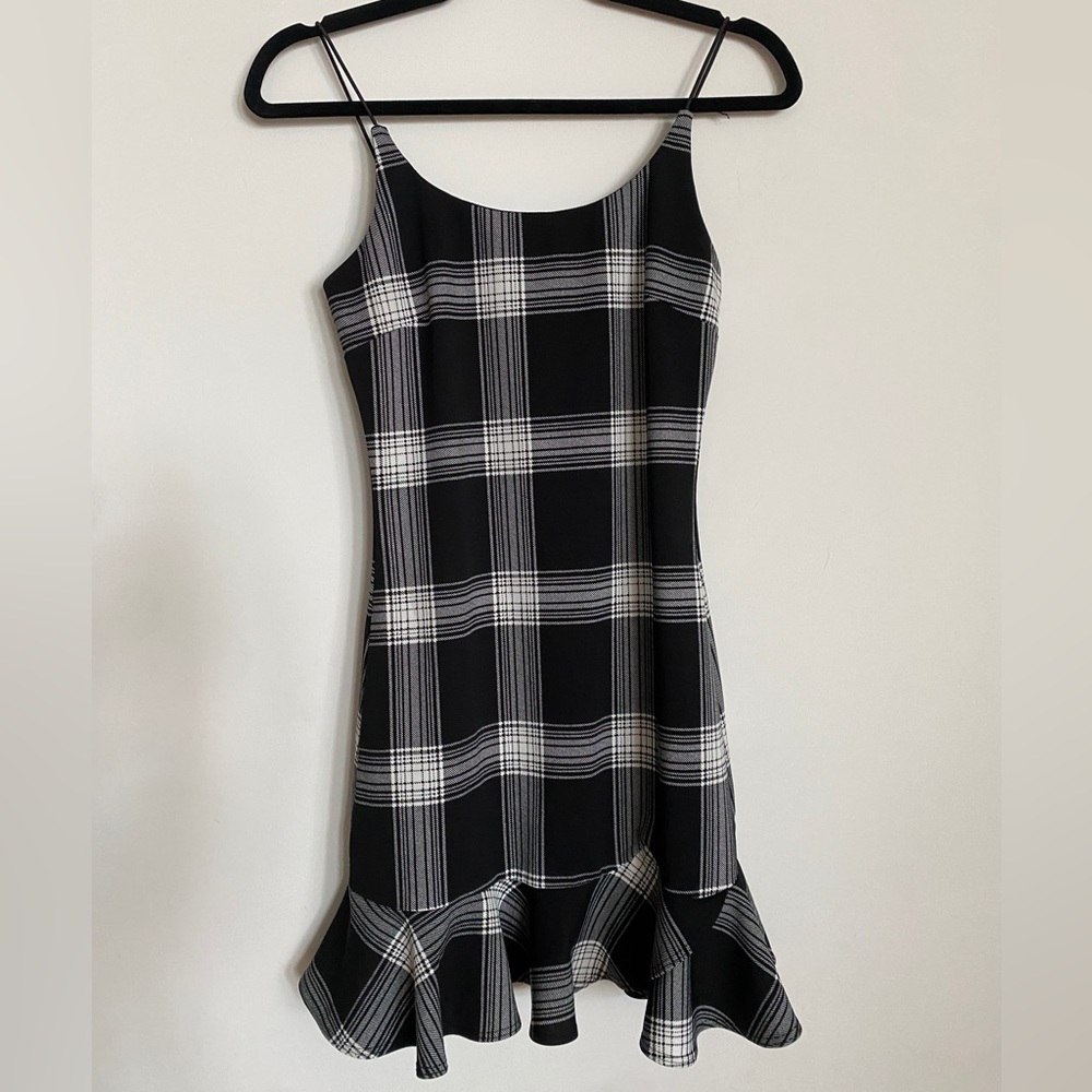 Aqua Plaid Dress